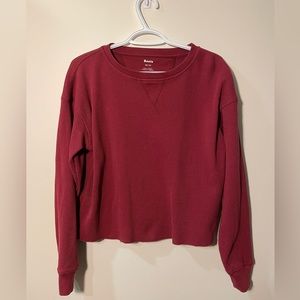 Roots waffle knit sweater